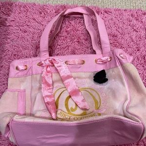 Juicy Couture Pink Velour Handbag